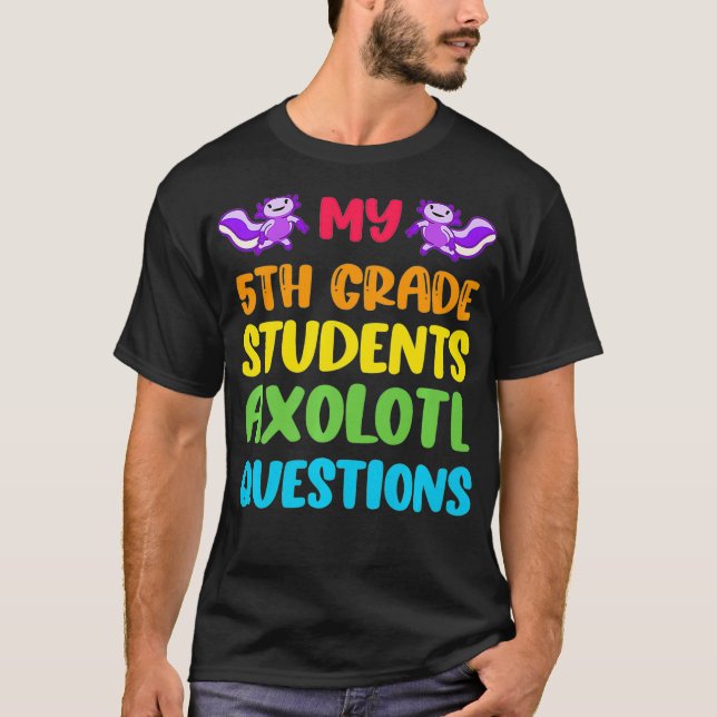 Camiseta Professor de 5 Grau I Perguntas sobre o Arco-Íris (Frente)