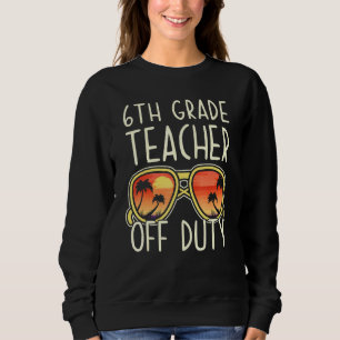 Camiseta Professor de 6 fora de serviço Óculos de sol praia