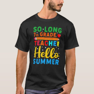 Camiseta Professor de 7 no grau tão longo, olá, professor d