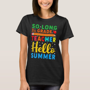 Camiseta Professor de 7 no grau tão longo, olá, professor d