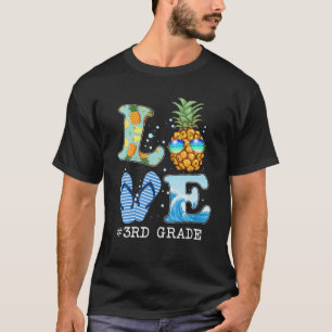 Camiseta Professor de abacaxi do 3º grau Love Teacher Summe