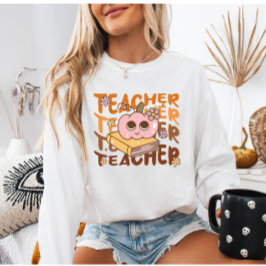 Camiseta Professor de Abóbora Cozy Retro | Fall Class Outdo