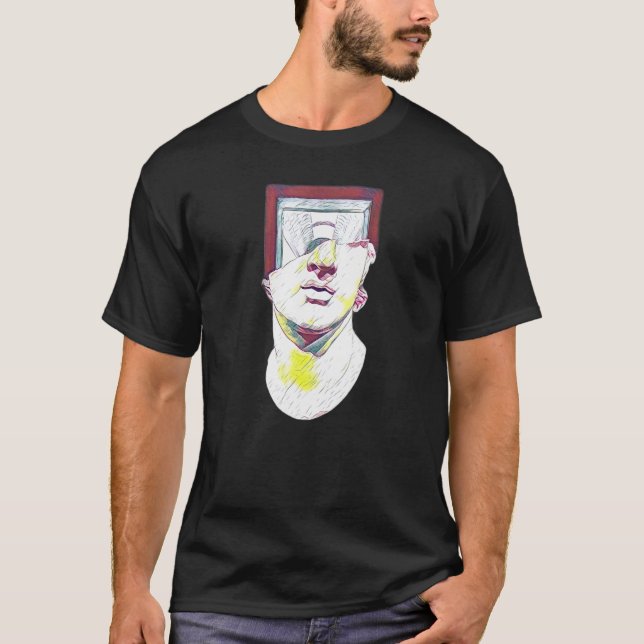Camiseta Professor de Abstrato de Estátua Grego Aciente 36 (Frente)