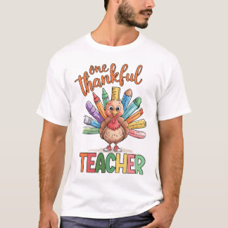 Camiseta Professor de Ação de Graças Turcos presentes na fa