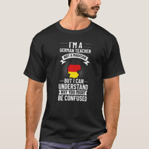 Camiseta Professor de Alemão Bandeira da Alemanha Lição de