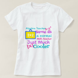 Camiseta Professor de álgebra igual a professor normal de m