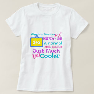 Camiseta Professor de álgebra igual a professor normal de m