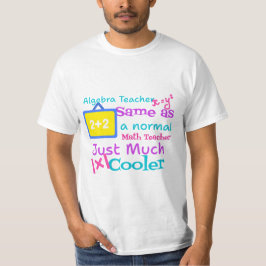 Camiseta Professor de álgebra igual a professor normal de m