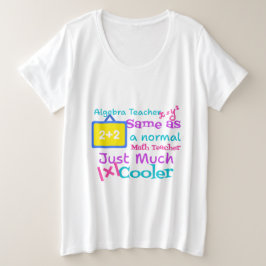 Camiseta Professor de álgebra igual a professor normal de m