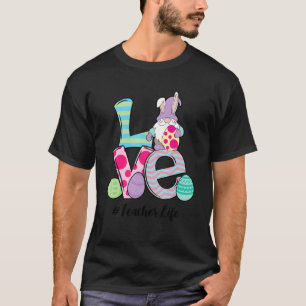 Camiseta Professor de Amor Dia de Páscoa Coelho Coelho T Sh