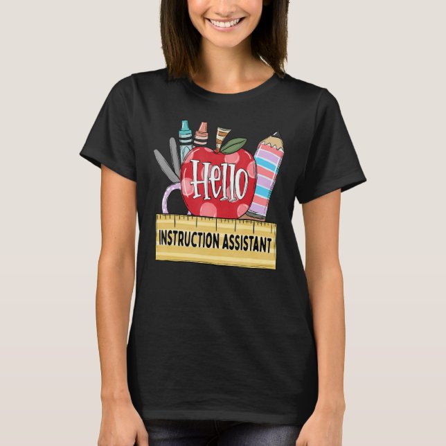 Camiseta Professor de Apple Auxiliar de Instrução (Frente)