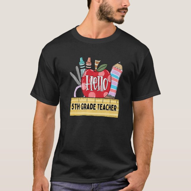 Camiseta Professor de Apple do grau 5 (Frente)