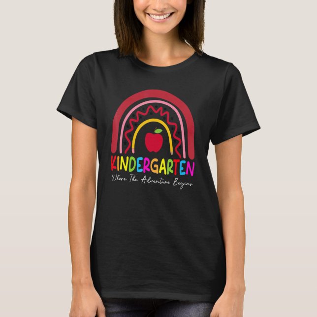 Camiseta Professor de Arco-Íris do Jardim Infantil - Segund (Frente)
