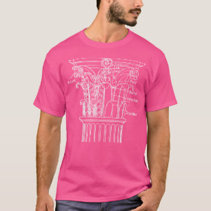 Camiseta Professor de Arquitetura de Diagrama em Coluna Gre