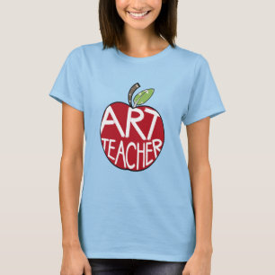 Camiseta Professor de arte Apple & escovas de pintura