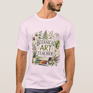 Camiseta Professor de Arte Botânica Vintage