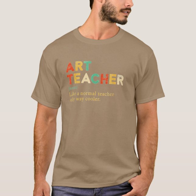 Camiseta Professor de Arte como um professor normal só que  (Frente)