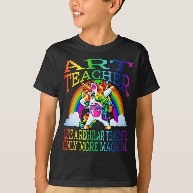 Camiseta Professor De Arte Como Um Professor Regular Apenas (Frente)