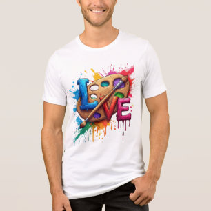 Camiseta Professor de Arte de Amor de Pintura Sublimação De