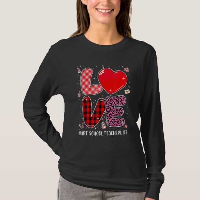 Camiseta Professor de Arte do Amor, Leopard, Xadrez de Buff (Frente)