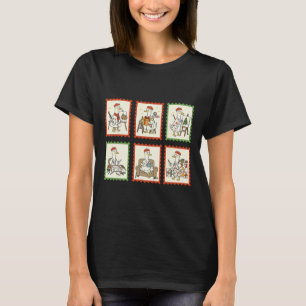 Camiseta Professor de Arte do Ganso Bobo Selo de Natal Pint