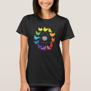 Camiseta Professor de Arte Educacional Roda de Cores Temáti