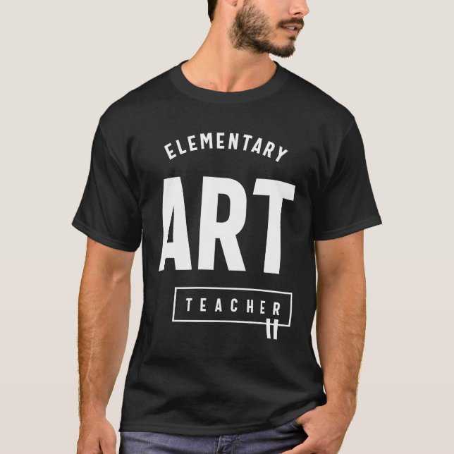 Camiseta Professor de Arte Elementar Oferece Cargo Engraçad (Frente)