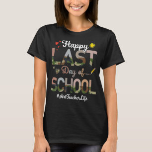 Camiseta Professor de Arte Feliz Ano Passado da Escola Camo