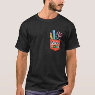 Camiseta Professor de Arte Fofo de Volta à Escola no Bolso