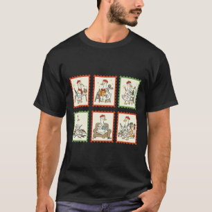Camiseta Professor de Arte Ganso Bobo Selo de Natal Pintor