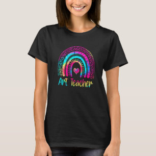 Camiseta Professor de Arte Laço Tie Dye Arco-íris Professo
