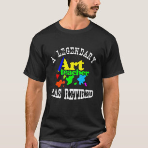 Camiseta Professor de Arte Lendário Se Aposentou Aposentado