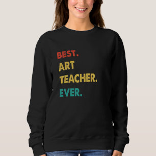 Camiseta Professor de Arte Retro Melhor Professor de Todos