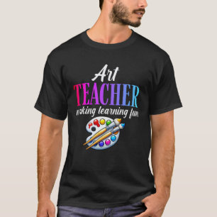 Camiseta Professor de Arte Tornando a Aprendizagem Divertid