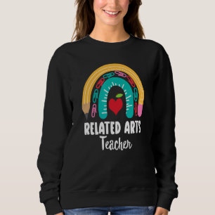 Camiseta Professor De Artes Relacionadas Boho Rainbow Para 
