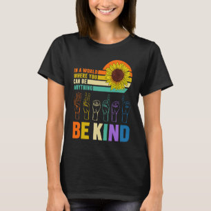 Camiseta Professor de ASL Língua de Sinais Surdo Mão Audiçã