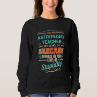 Professor de Astronomia Nível de Sarcasmo Nível de