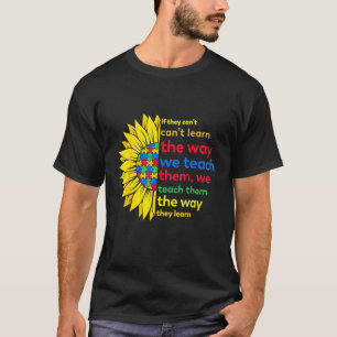 Camiseta Professor de Autismo ensina maneira de aprender gi