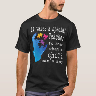 Camiseta Professor de Autismo Peça Criança Especial Feminin