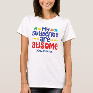 Camiseta Professor de Autismo Personalizado