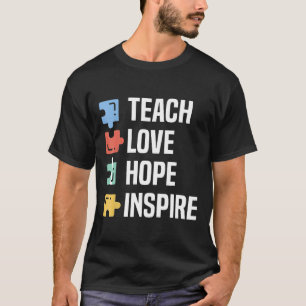 Camiseta Professor de Autismo Professor Especial Amor Esper