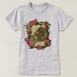 Camiseta Professor de banda de corne inglês Acampamento de