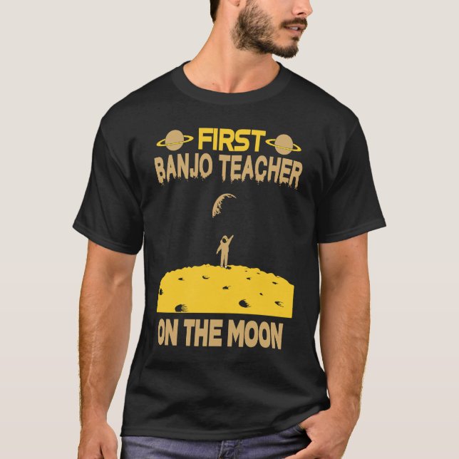 Camiseta Professor de Banjo na Lua (Frente)