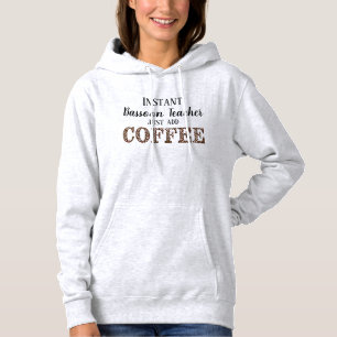 Camiseta Professor de Bassoon Instantâneo Adicionar Música