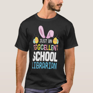 Camiseta Professor de Bibliotecas Escolares Easter Bun de O