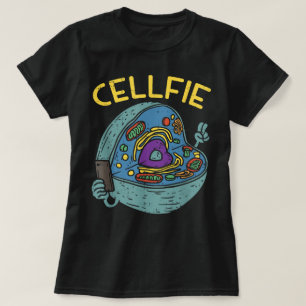 Camiseta Professor de Biologia Científica Cell Fie Funny