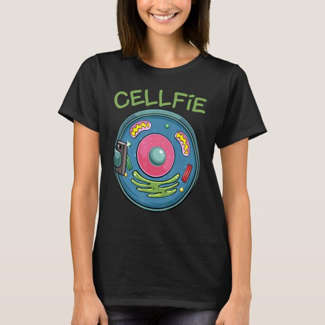 Camiseta Professor de Biologia Científica Cell Fie Funny (Frente)