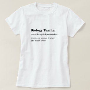 Camiseta Professor de Biologia de Definição de Dicionário E