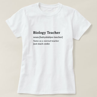 Camiseta Professor de Biologia de Definição de Dicionário E