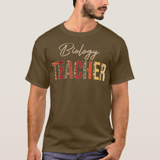 Camiseta Professor de Biologia Leopard Queda Outonos de out